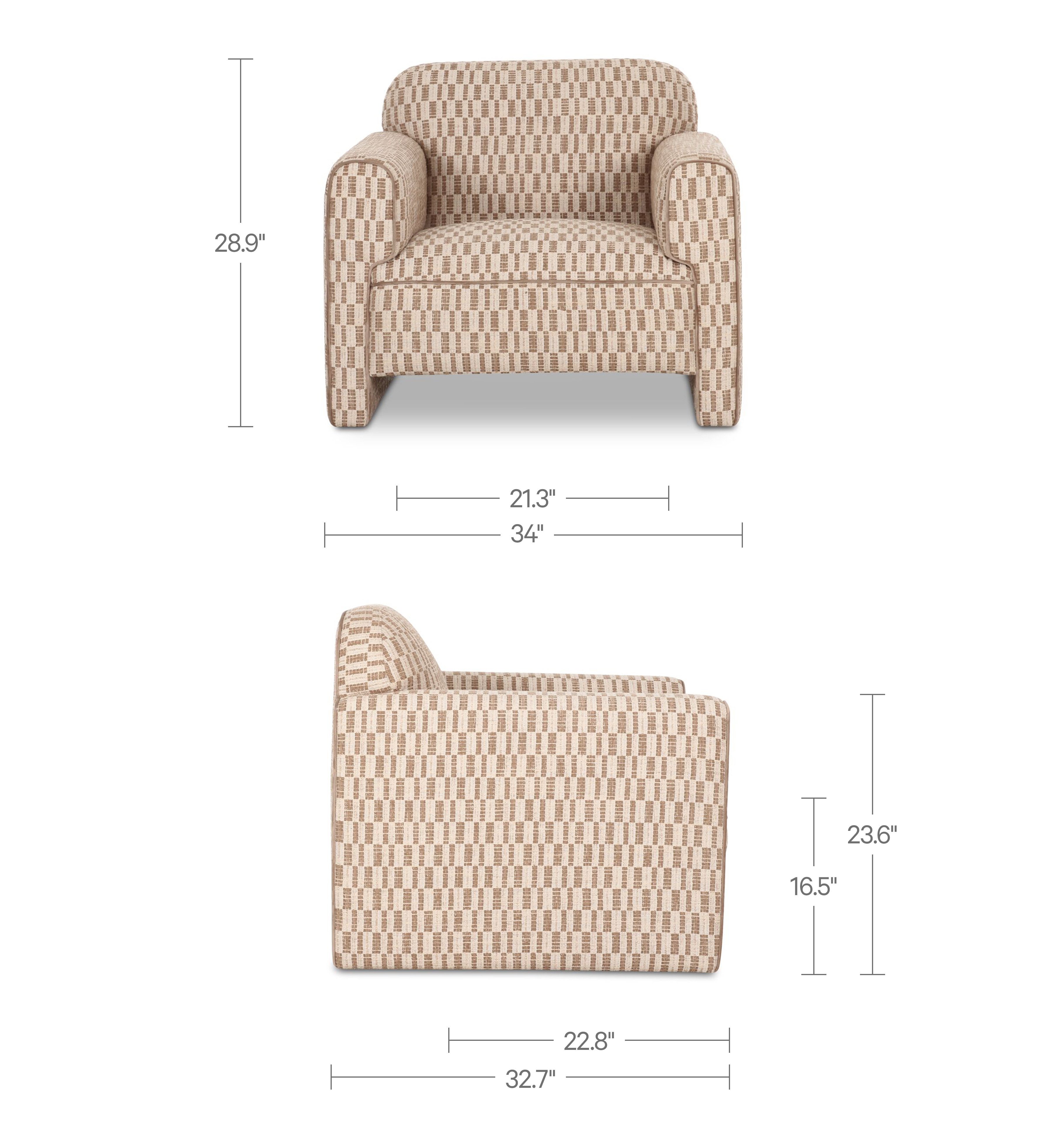 Leo Accent Chair Taupe