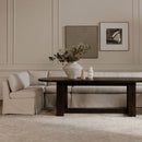 Fable Slipcover Dining Banquette L-Shape Beige 100.5 in.