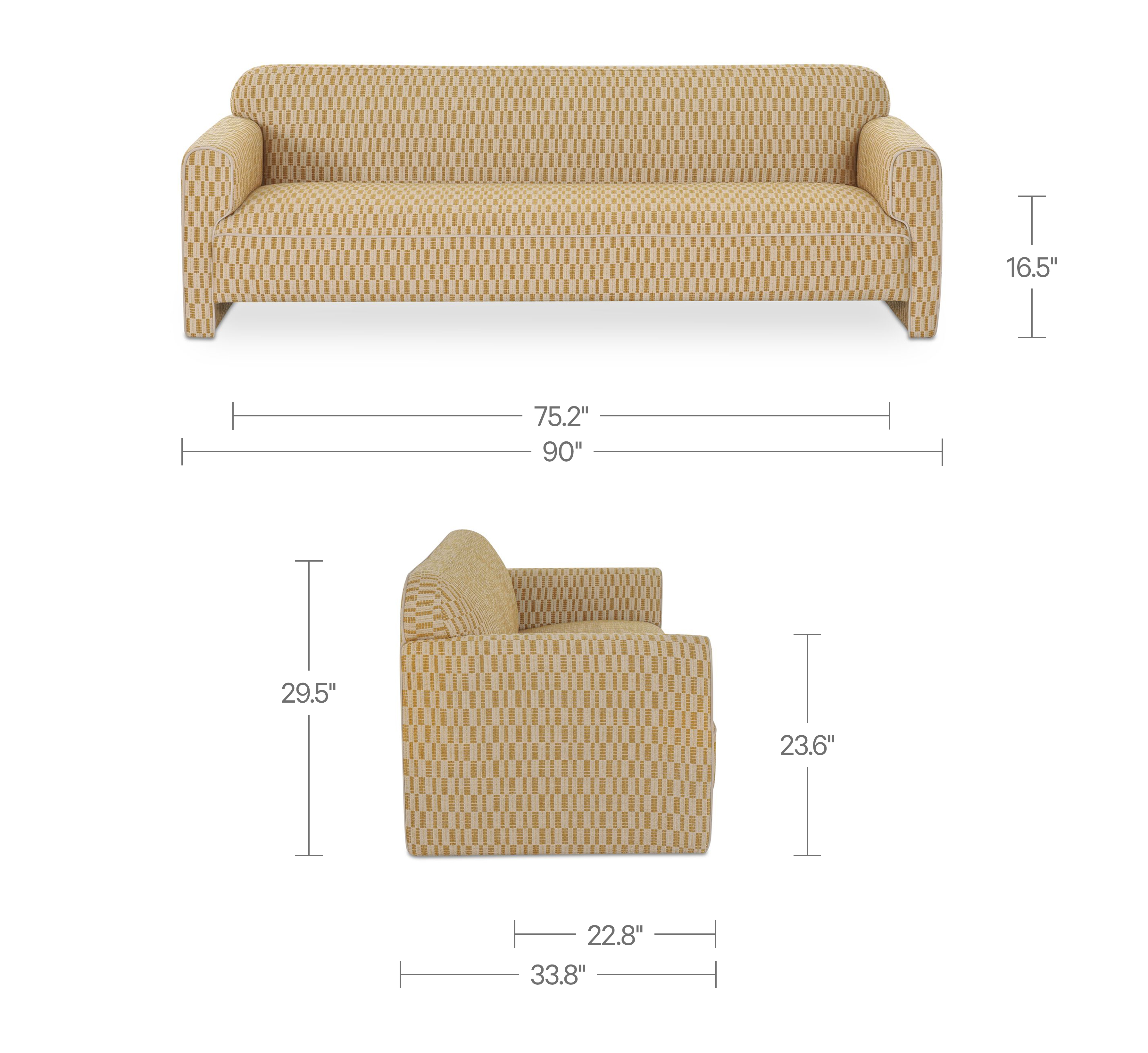 Leo Sofa Chartreuse