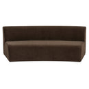 Naomi Concave Sofa Dark Brown