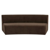 Naomi Concave Sofa Dark Brown