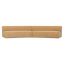 Naomi 2 Piece Concave Modular Sectional Golden Yellow