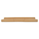 Naomi 3 Piece Wave Modular Sectional Golden Yellow