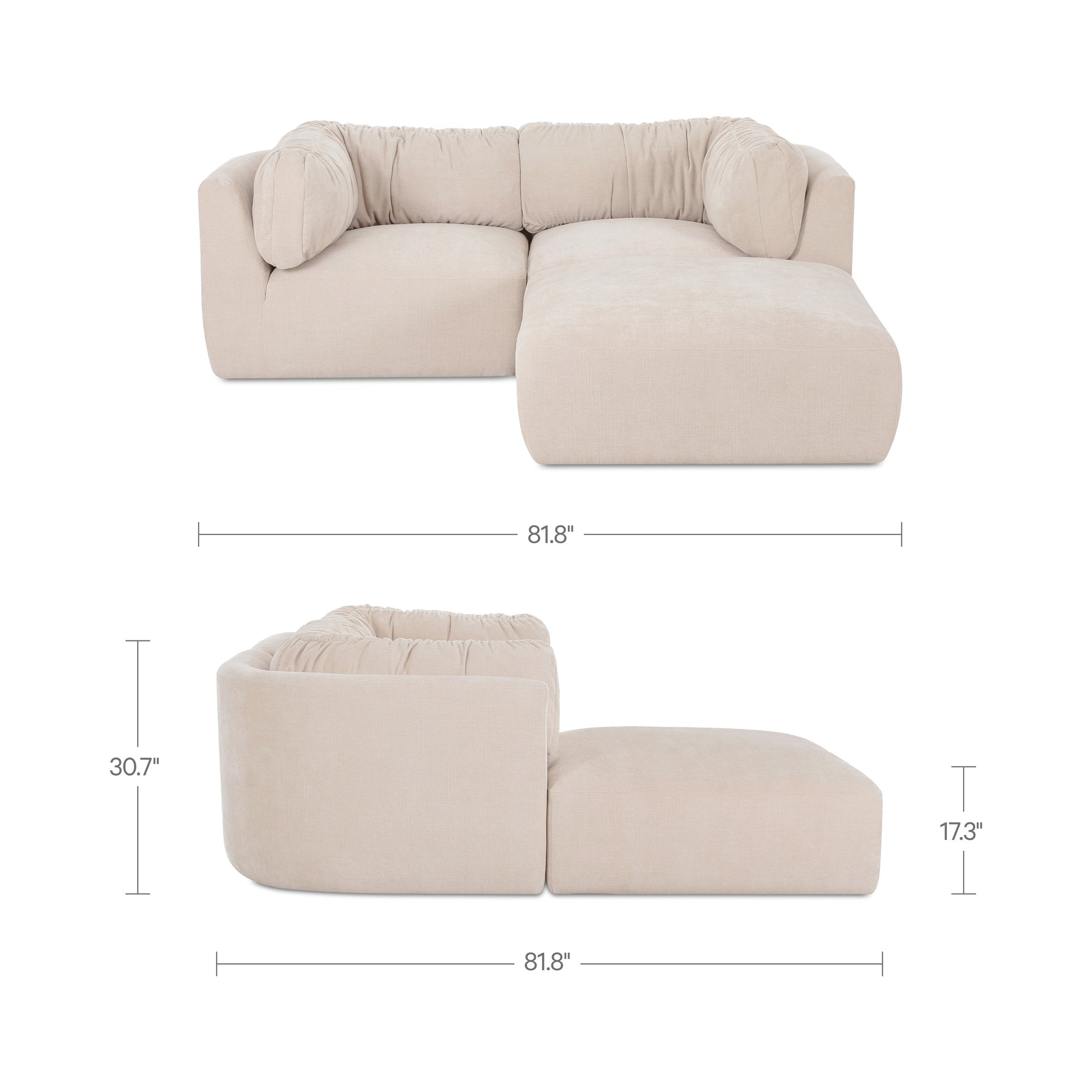 Matina Nook Modular Sectional Oatmeal