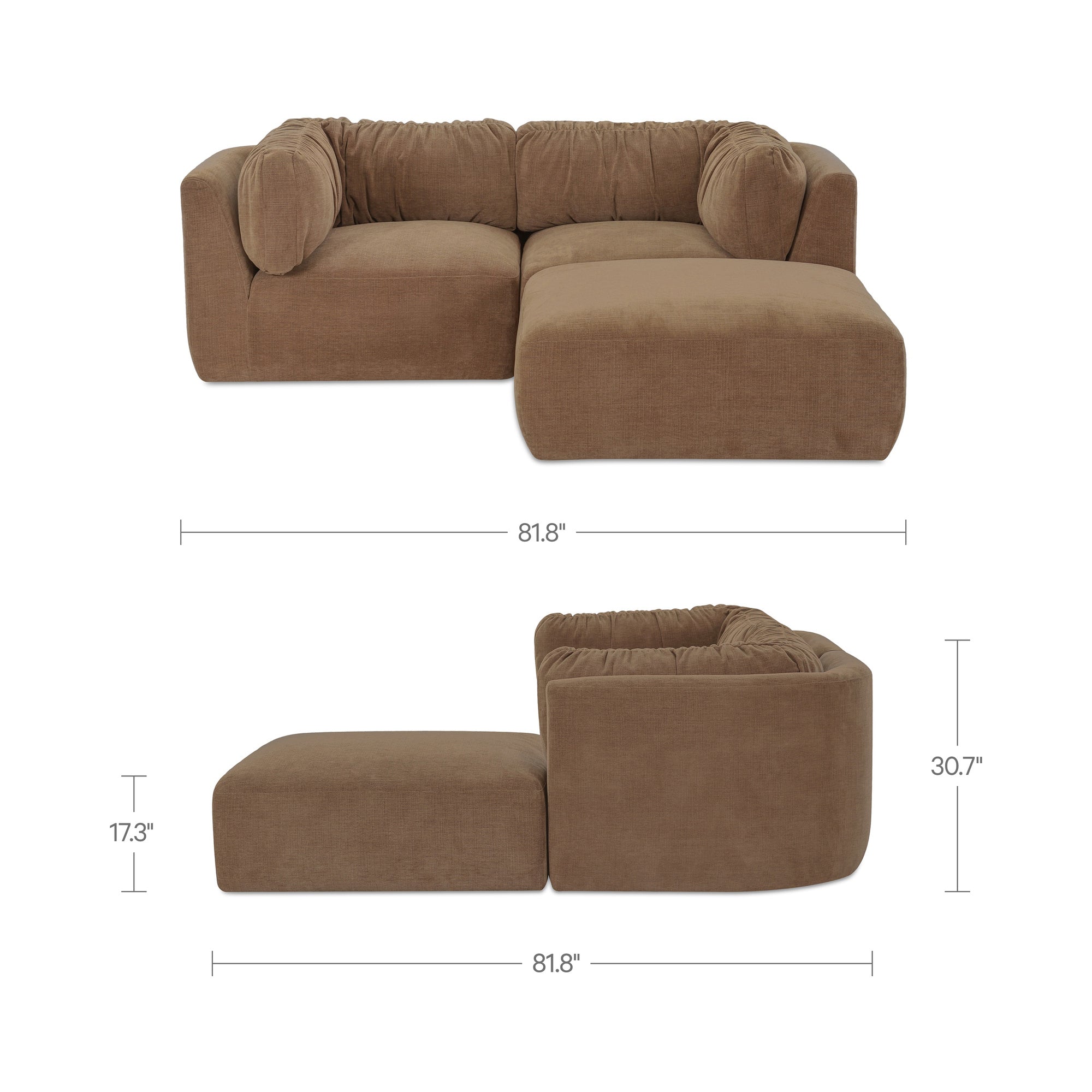 Matina Nook Modular Sectional Taupe