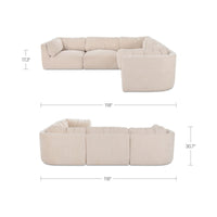 Matina Classic L Modular Sectional Oatmeal