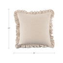 Betty 25 Inch Cushion Beige Stripe