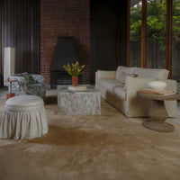 Heidi Storage Ottoman Beige Stripe