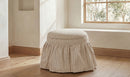 Heidi Storage Ottoman Beige Stripe