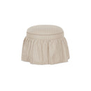 Heidi Storage Ottoman Beige Stripe