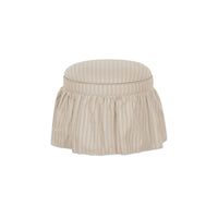 Heidi Storage Ottoman Beige Stripe