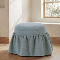 Heidi Storage Ottoman Light Blue