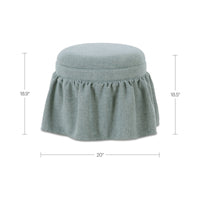 Heidi Storage Ottoman Light Blue