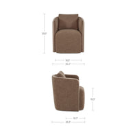 Cecil Dining Chair Dark Brown