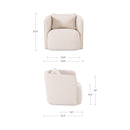 Cecil Accent Chair Warm White