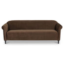Harmony Sofa Dark Brown Faux Mohair