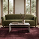 Harmony Sofa Dark Green Faux Mohair