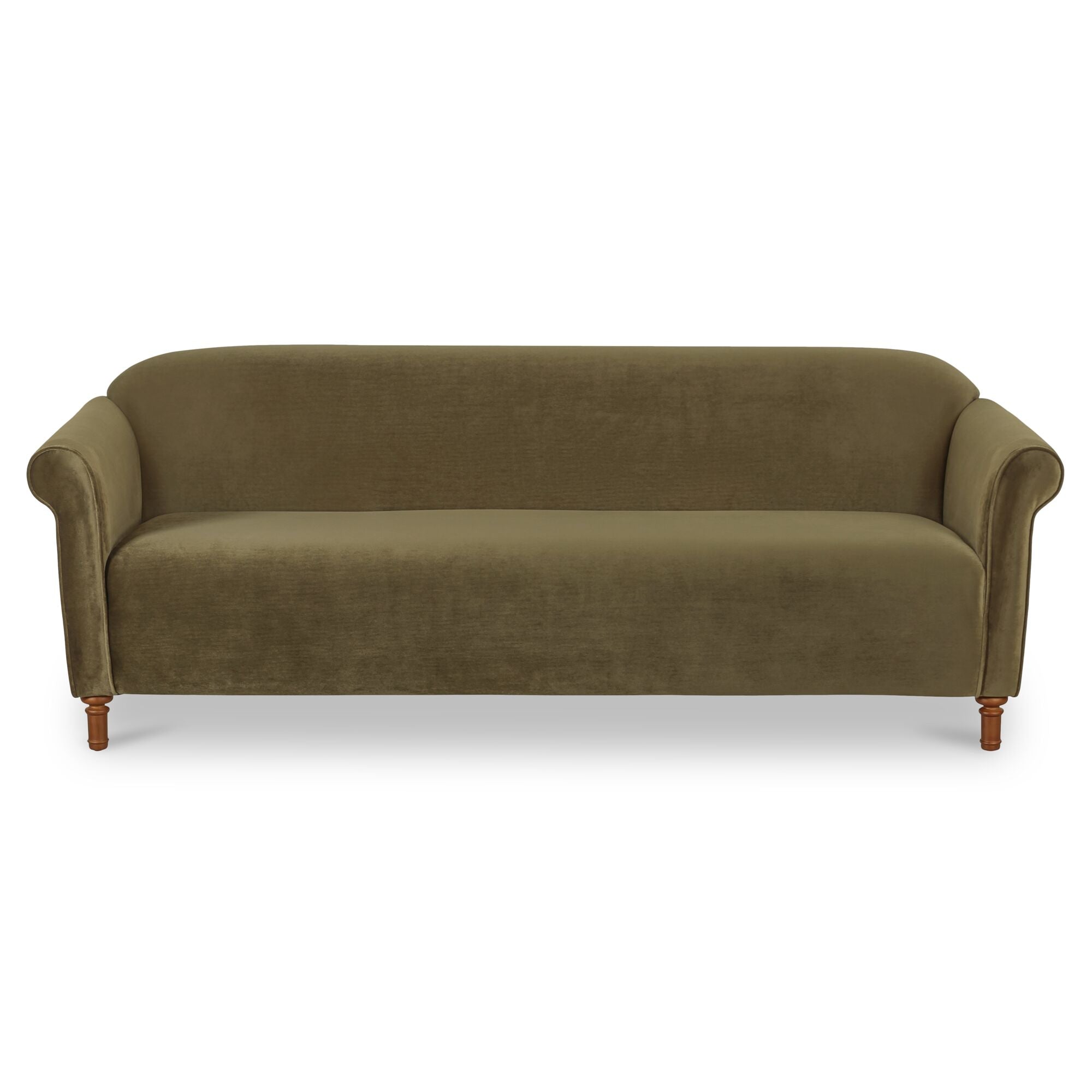 Harmony Sofa Dark Green Faux Mohair