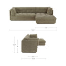 Mischa Right Sectional Sage Green