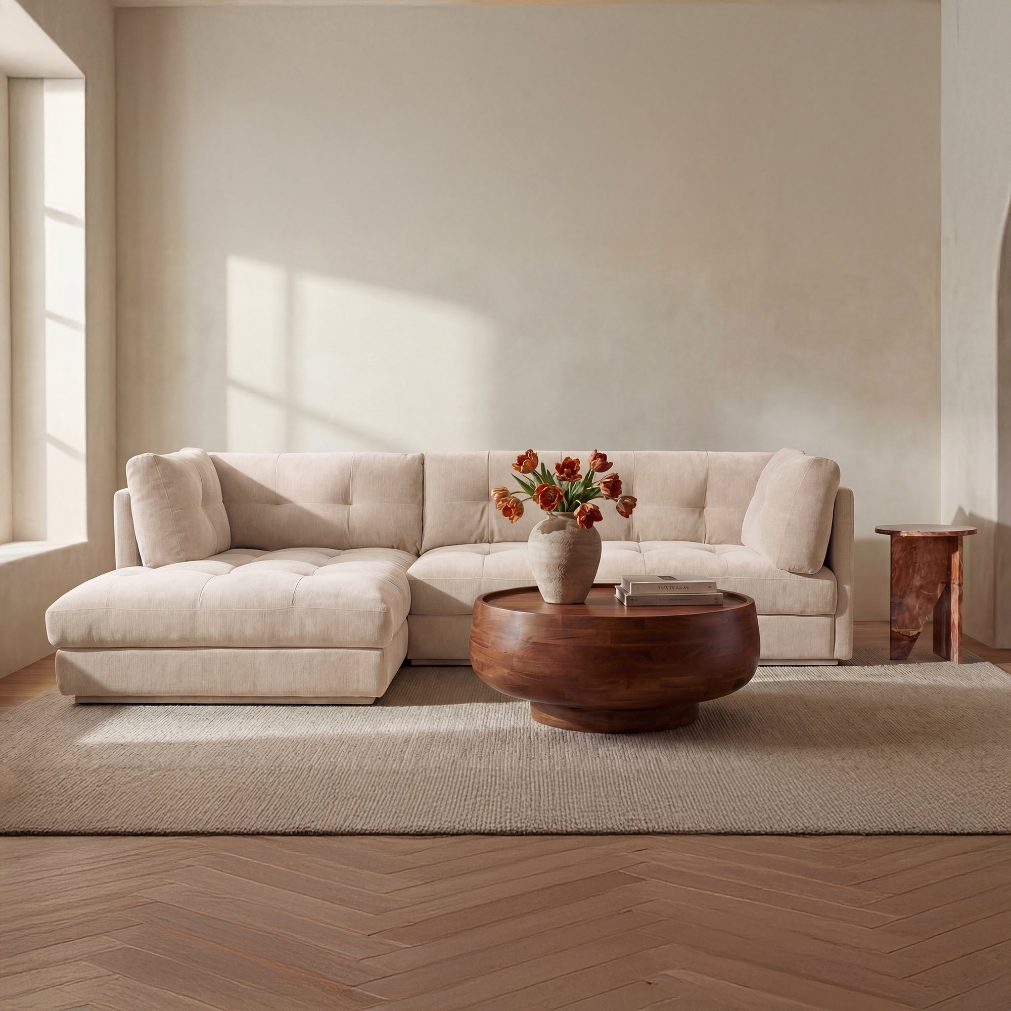Mischa Sectional Light Beige