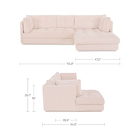 Mischa Sectional Light Beige