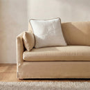 Carr 25In Cushion Faux Fur Cream