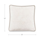 Carr 20In Cushion Faux Fur Cream
