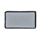 Yasmin Lumbar Cushion Light Blue Faux Mohair