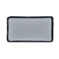 Yasmin Lumbar Cushion Light Blue Faux Mohair