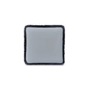 Yasmin Square Cushion Light Blue Faux Mohair