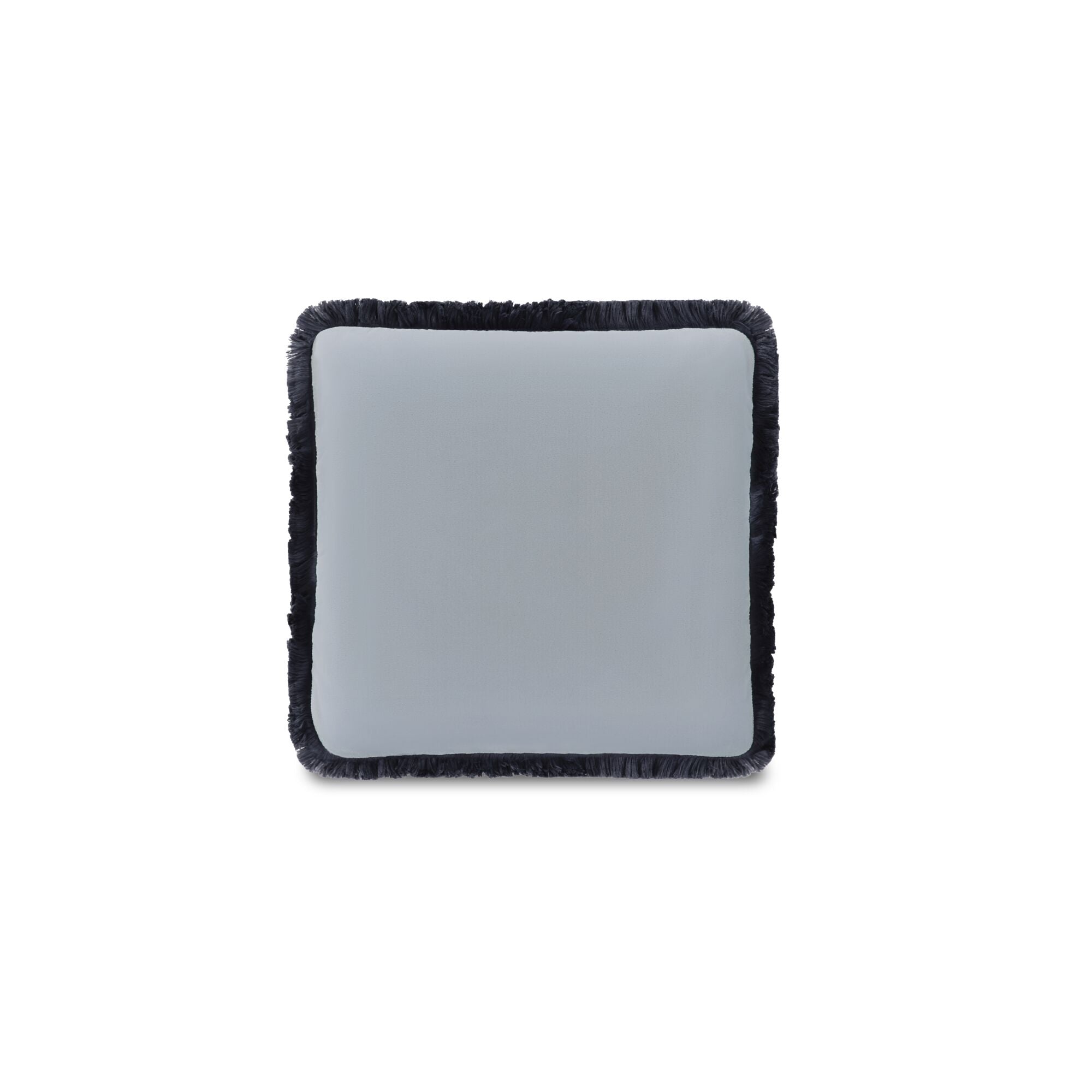 Yasmin Square Cushion Light Blue Faux Mohair