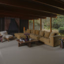 Davie Left Arm Facing Chair Golden Yellow