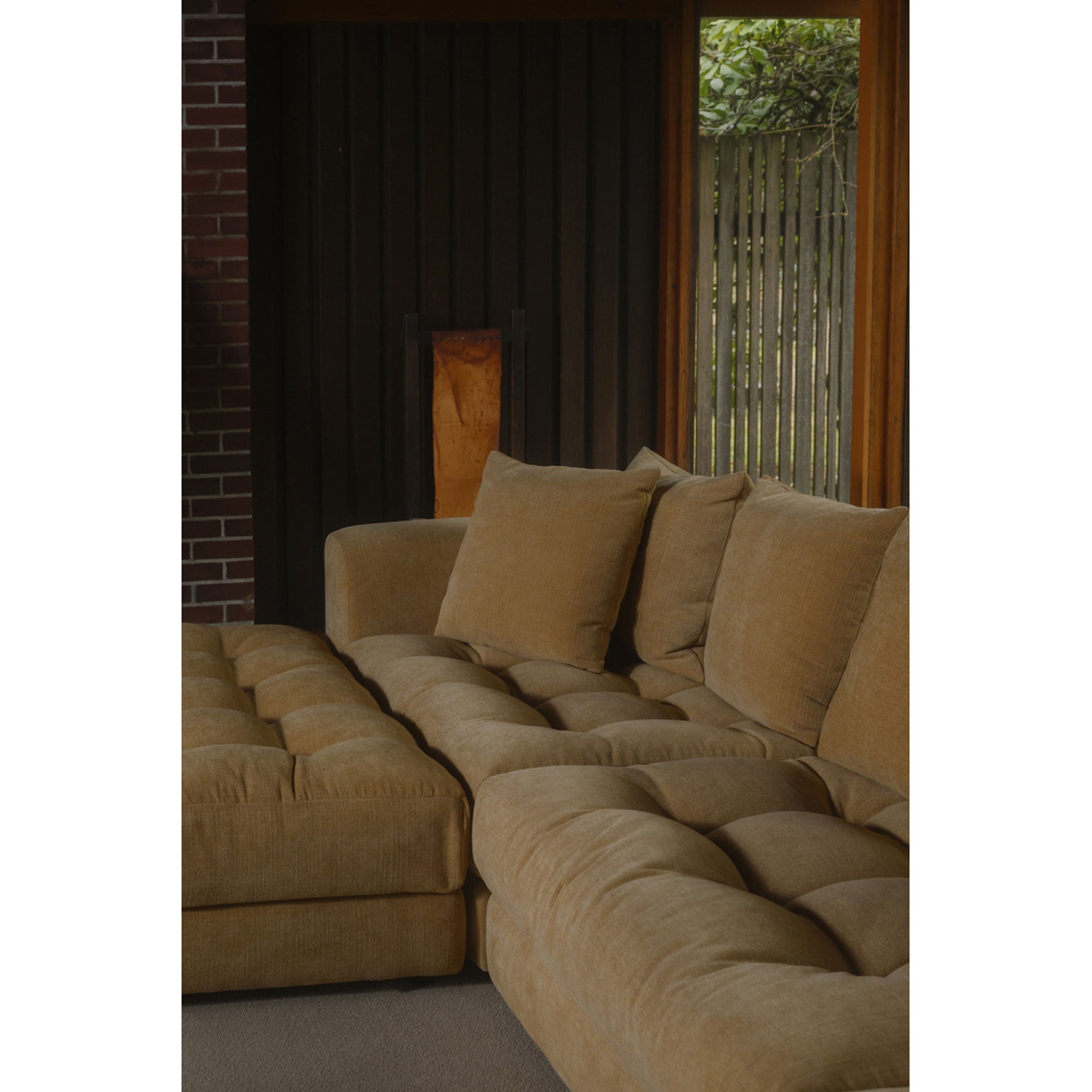Davie Left Arm Facing Chair Golden Yellow