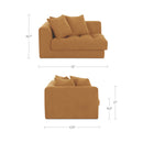 Davie Left Arm Facing Chair Golden Yellow