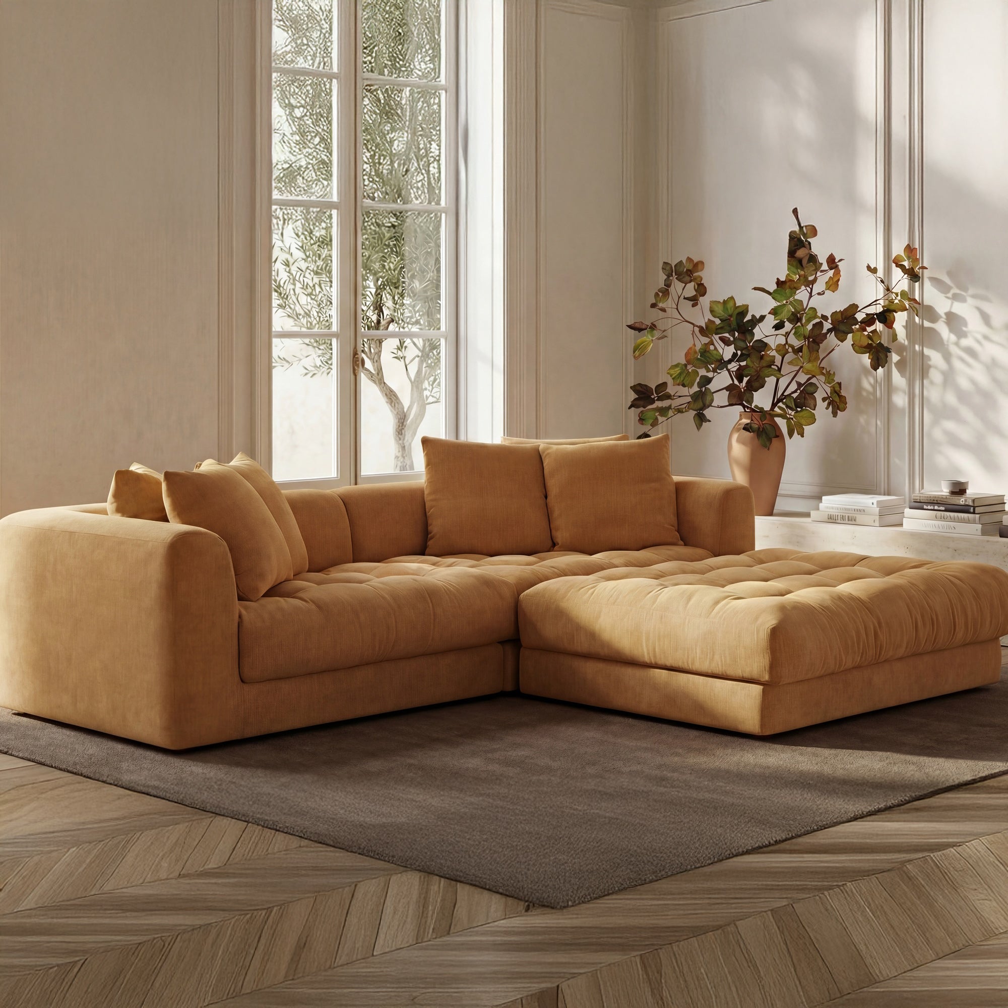 Davie Nook Modular Sectional Golden Yellow