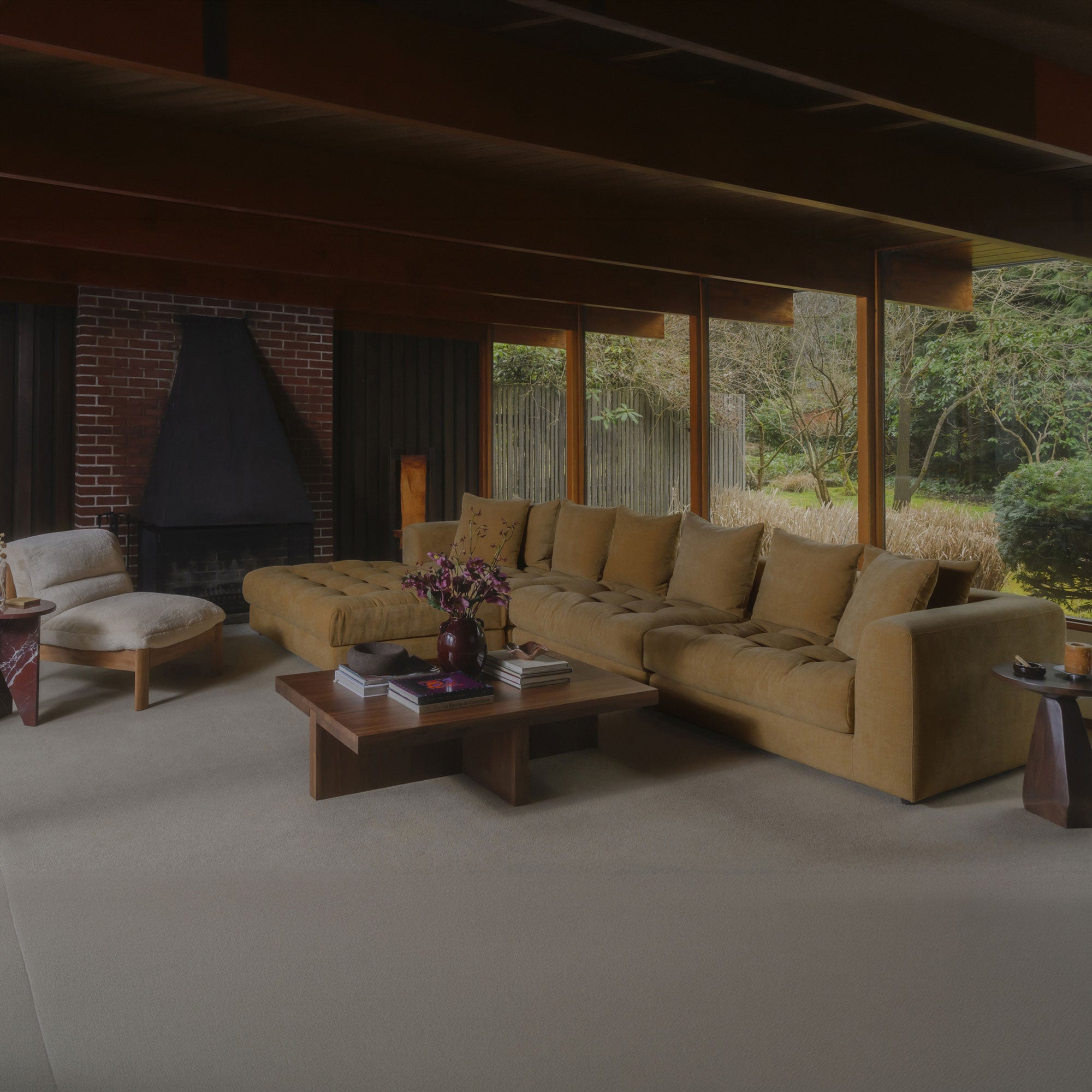 Davie Lounge Modular Sectional Golden Yellow