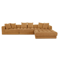 Davie Lounge Modular Sectional Golden Yellow