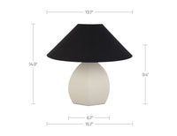 Keeley Table Lamp White