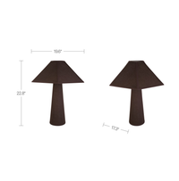 Gigi Table Lamp Dark Brown