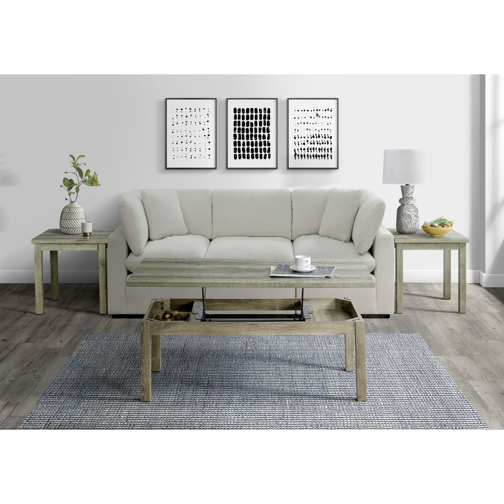 Oak-Lawn-Three-Pack-Occasional-Set-(Lift-Top-Coffee-Table)