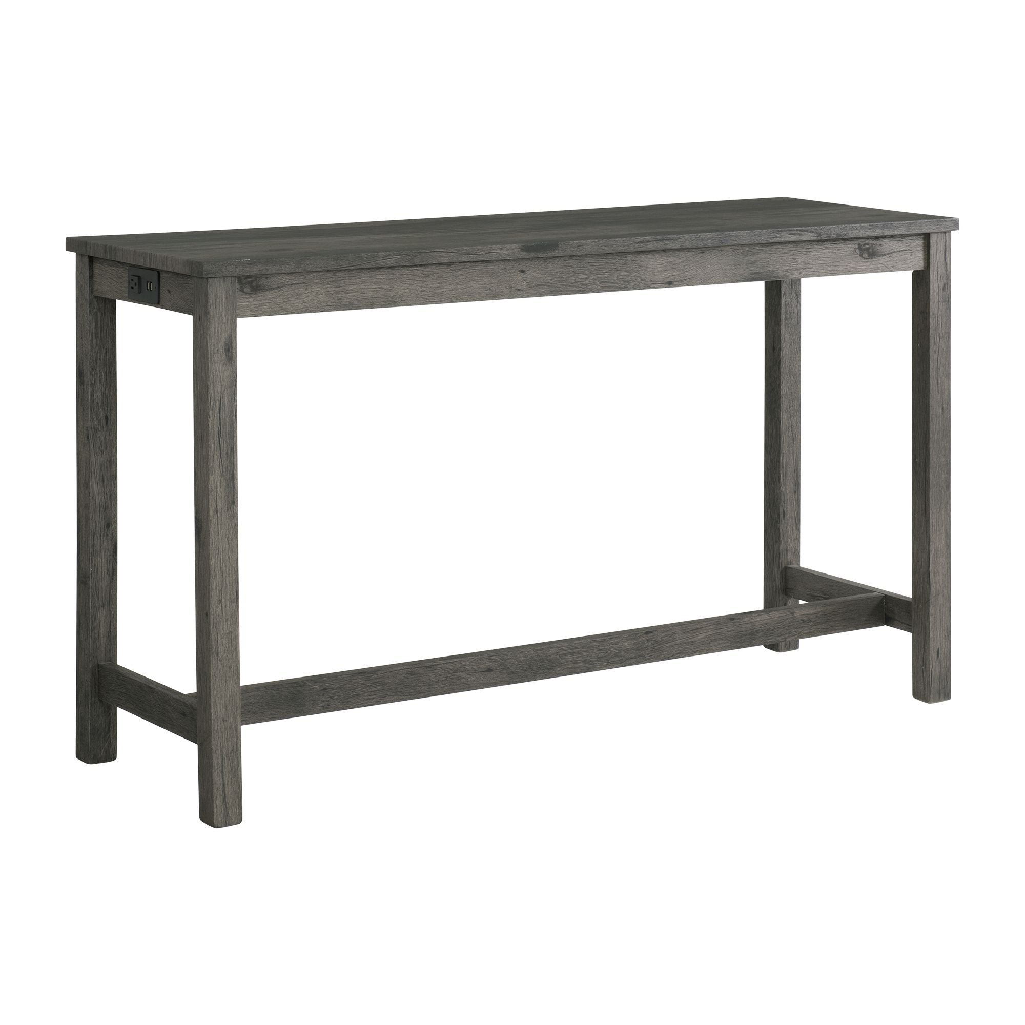 Oak-Lawn-Charcoal-Grey-Bar-Table-Single-Pack-(Table-+-3-Grey-Fabric-Stools)