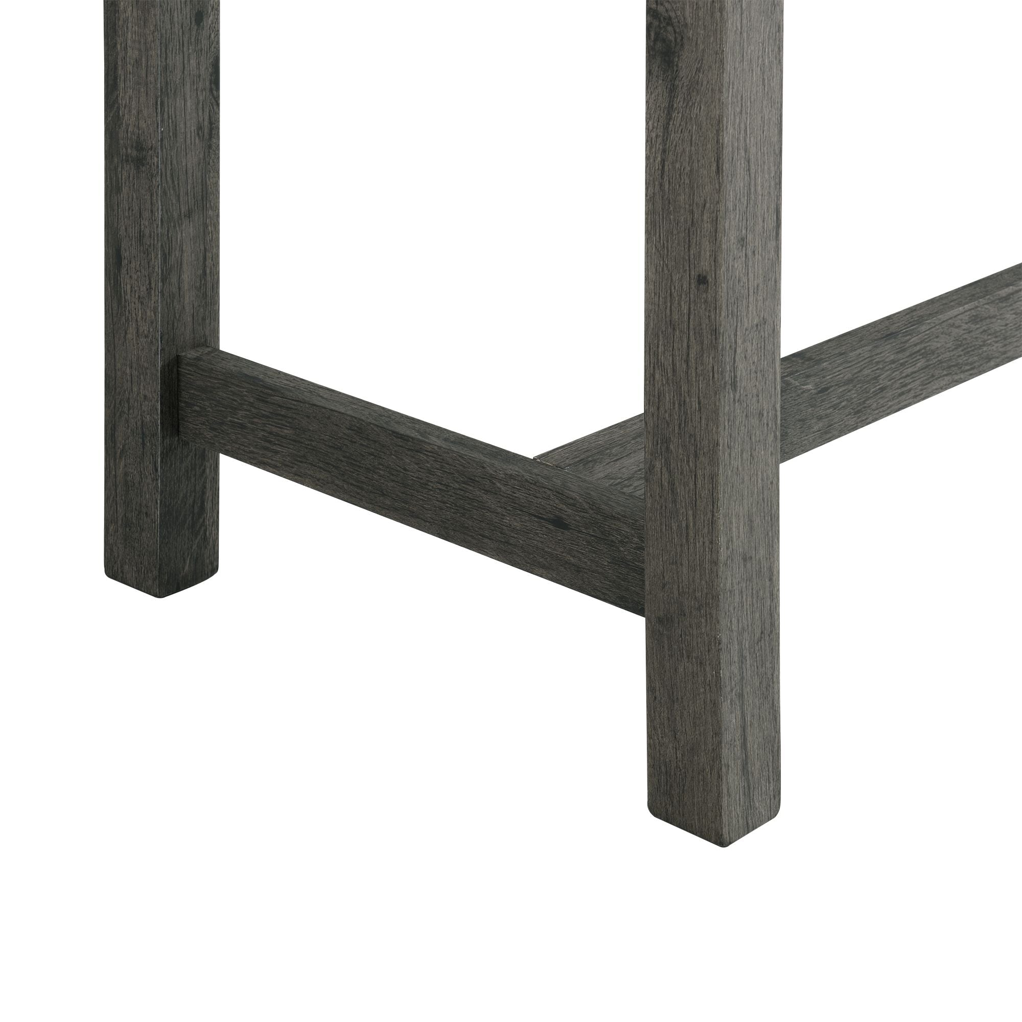 Oak-Lawn-Charcoal-Grey-Bar-Table-Single-Pack-(Table-+-3-Grey-Fabric-Stools)