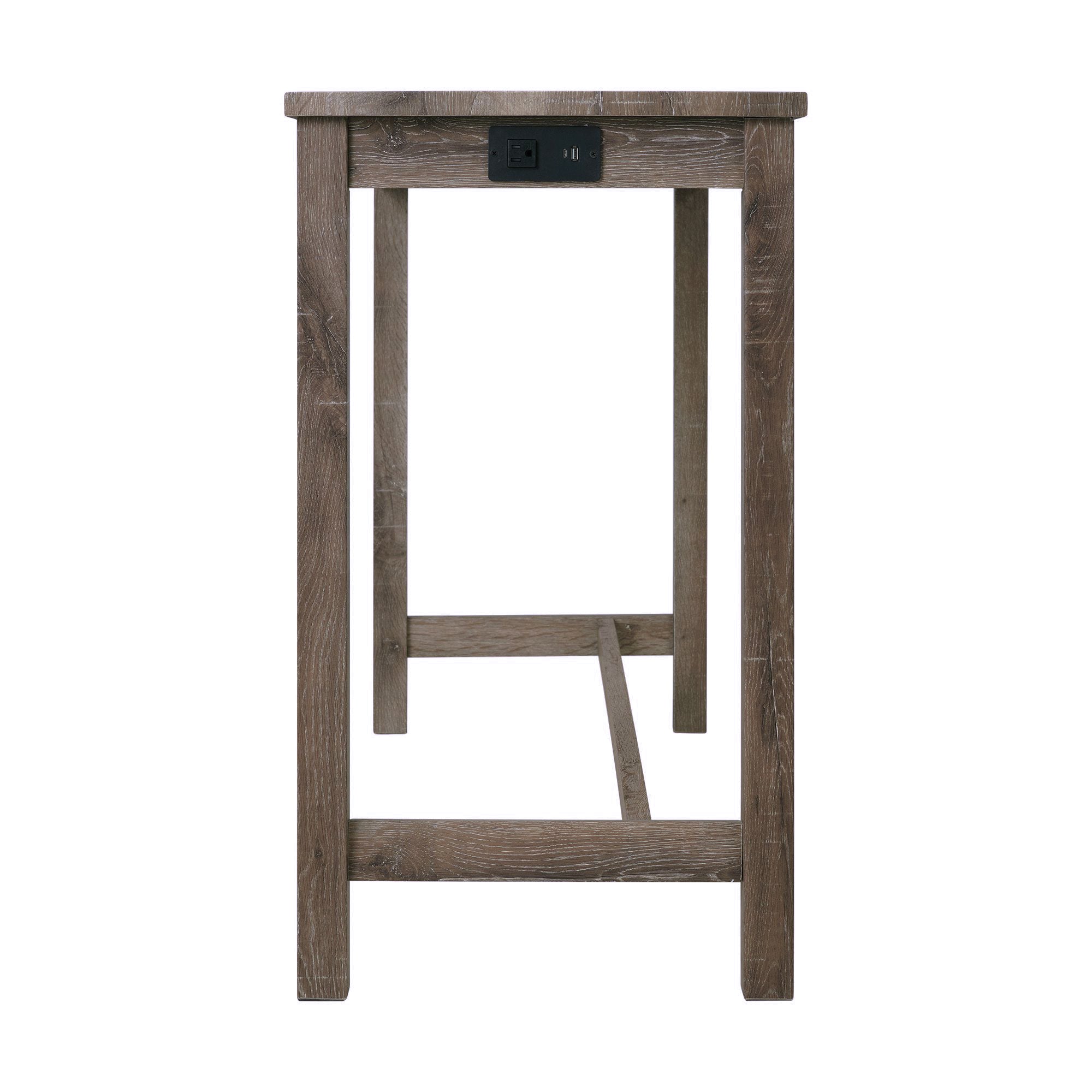 Oak-Lawn-Grey-Bar-Table-Single-Pack-(Table-+-3-Tan-Fabric-Stools)