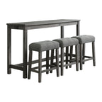 Oak-Lawn-Charcoal-Grey-Bar-Table-Single-Pack-(Table-+-3-Grey-Fabric-Stools)