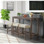 Oak-Lawn-Grey-Bar-Table-Single-Pack-(Table-+-3-Tan-Fabric-Stools)