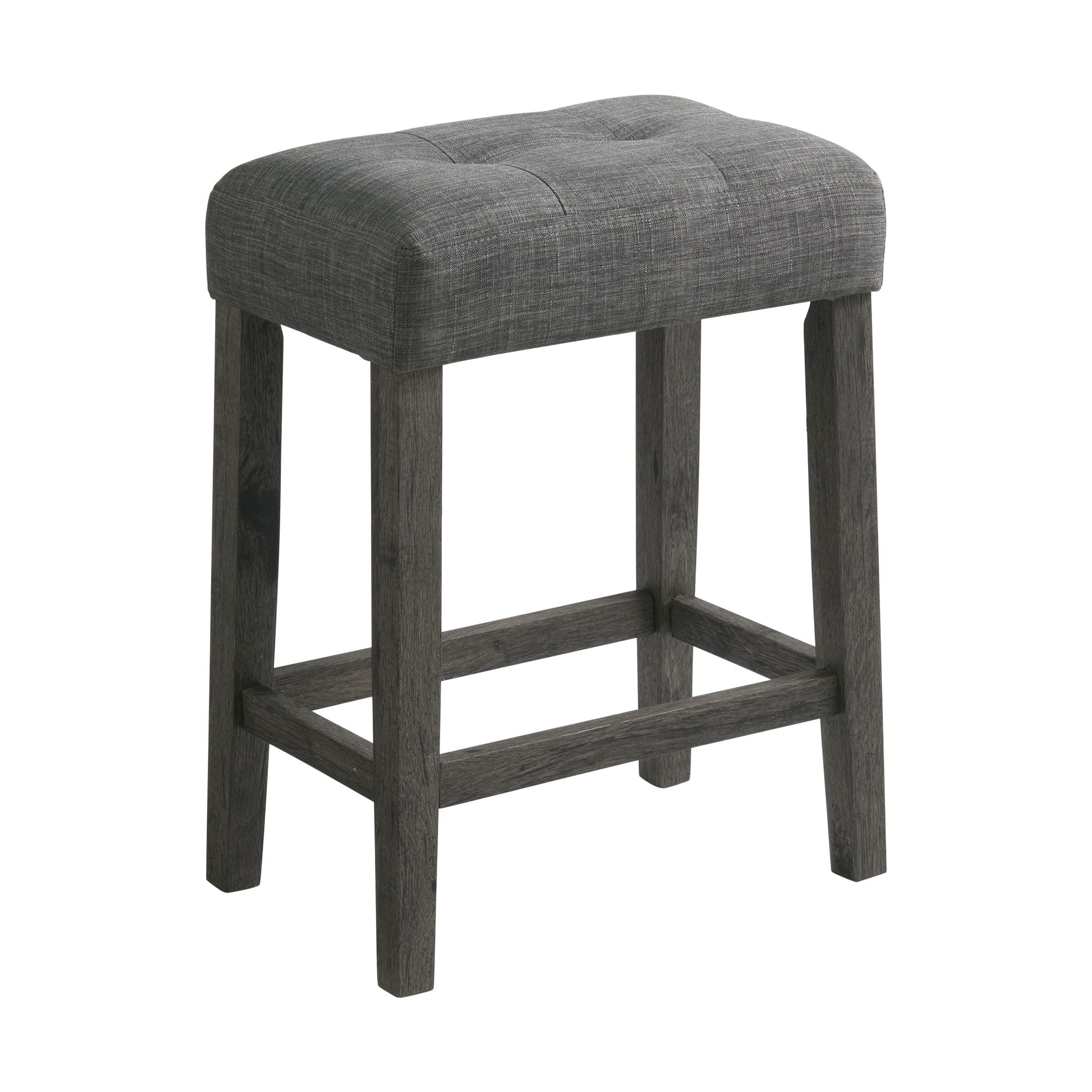 Oak-Lawn-Charcoal-Grey-Bar-Table-Single-Pack-(Table-+-3-Grey-Fabric-Stools)
