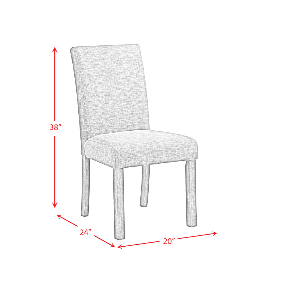 Oak-Lawn-5PC-Dining-Set-in-Grey-Table-&-Four-Chairs