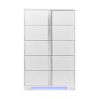 Ocean-Drive-5-Drawer-Chest-with-Blue-LED-in-White