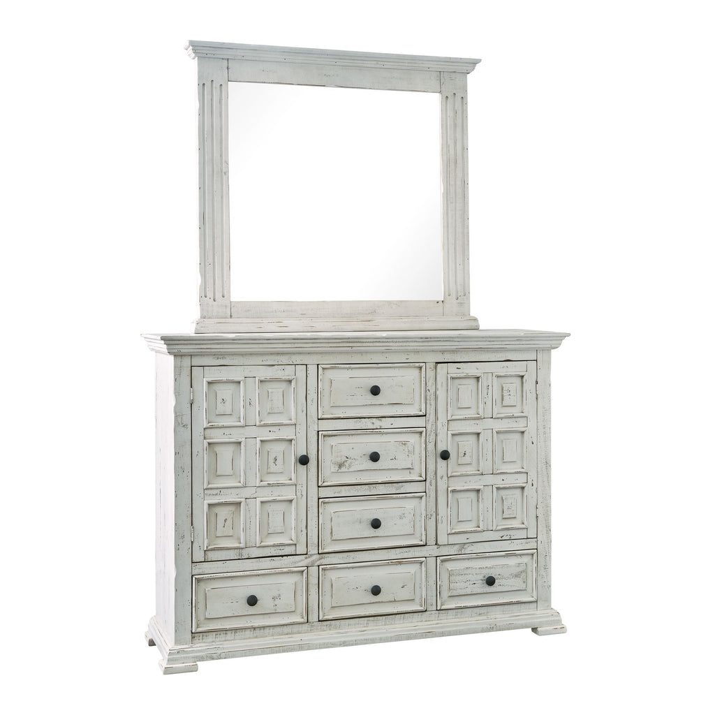 Olivia-White-Dresser-&-Mirror-Set