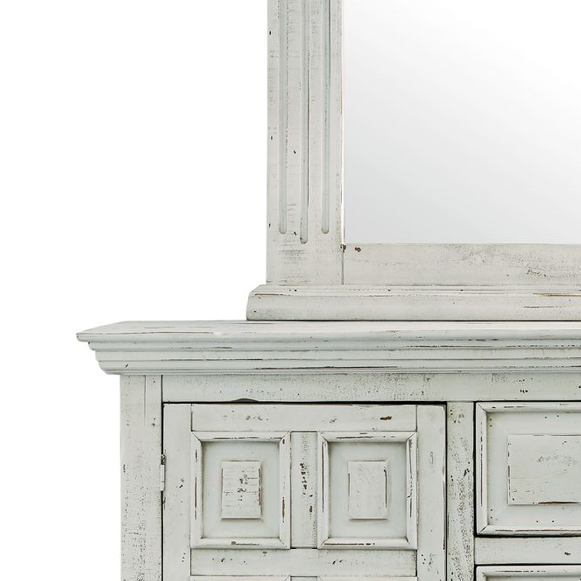 Olivia-White-Dresser-&-Mirror-Set